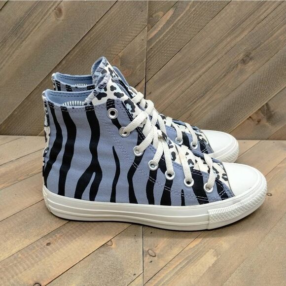 Converse Chuck Taylor All Star Hi Twisted Archive Zebra Print Womens Size 6.5 - Picture 3 of 9